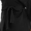 여자 니트 플러스 사이즈 카디건 여성 2022 가을 겨울 3 쿼터 슬리브 니트 스웨터 벨트 여성 느슨한 대형 점퍼 재킷