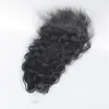 Naturlig svart färg lockiga hårförlängningar mikro ring hårbundar 100strands 1g / sträng remy humanhair 8-30inch stor curl vågig