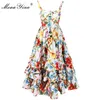 robe à volants imprimé floral