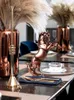 Европейский стиль красный бронзовый конь живущий домашний аксессуары винный кабинет китайские украшения комнаты офисная меблировка 210414