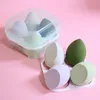 Blender Cosmetic Puff Makeup Sponge with Storage Box Foundation Powder Beauty Tool Women Make Up 4pcs/set Concealer