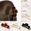 Forcina sovradimensionata Acetato coreano Clip per artigli per capelli in acrilico Geometria rettangolare Morsetti per capelli in marmo Porta coda di cavallo Accessori per capelli