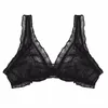 Femmes Lingerie Sexy soutien-gorge haut pour le sexe doux maille transparente dentelle froufrous érotique Triangle tasse Bralette fil-sans doublure Bras287g