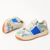 Newest Kids Shoes Children Toddler Sneakers Fashion Flower Printed High Quality Outdoor Sport Running Walking Shoe Boys Girls Non-Slip Casual Sneaker