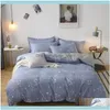 Beddengoed levert textiel thuis tuinbedden sets prachtige lente blauw witte bloemen bed ingerichte set katoenen zachte dekbed er twin volledige koningin