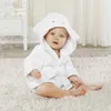 Hooyi Princess Crown Children Bath Towel born Blankets Baby Girl robe Hooded Towels baby stuff Terry Pajamas Coat 210728