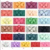 25-Color INS European and American baby candy colors Lucky Flower headband baby girl elegant hair bows accessories 8X16CM/12G