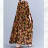 Mode Maxi Kleider Für Frauen Sommer 2021 Plus Größe Kleider Für Frauen 4XL 5XL 6XL Baumwolle Leinen Sukienka Boho kurzarm Kleid X0621