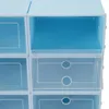 Durable Transparent Shoe Box Thickened Dustproof Shoes Organizer Storage Combination Foldable Cabinet Closet Clothing & Wardrobe