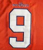 The Waterboy Movie Adam Sandler 9 Bobby Boucher Football Jersey Stitched Mud Dogs Film Jerseys Men's White Orange High Quanlity Size S-3XL