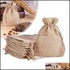 Hanging Kitchen Housekee Organization Home & Gardenhanging Baskets 20Pcs/Set Linen Dstring Storage Bags For Jewelry Gift Foods Packing Drop