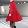 Cappotto da donna autunno inverno lungo allentato plus size maternità gravidanza mantello femminile collo alto giacche a maniche lavorate a maglia 211019