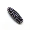 Black Color Natural Agate Stone with Blood Silk 9 eyes Amulet Dzi Loosing Beads Add certificates