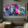 Peintures inspirantes Dollars imprimer 100 Dollar affiche argent Art facture argent toile salon décoration mur photo