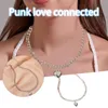 Chains Punk Heart Trend Pendant Chain Style Thick Clavicle Personality Necklaces & Pendants