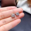 Moissan Diamond 925 Silver Elegant Luxury High-End Design Ring Pendant Örhängen Set
