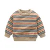 Nette Baby Jungen Mädchen Plaid Pullover Pullover Frühling Herbst Kinder Langarm Sweatshirts Kinder Baumwolle Pullover9943466