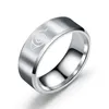 2021 Fashion 8mm Japanese Style Animation Cosplay Stainless Titanium Steel Jewelry Men's Ring
