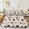 Nordic Houndstooth Zebra Impressão Duveta Capa Única Dupla Rainha Rei Stripe Cama De Cama De Cama De Cama Linho Simples Manta Bedclothes