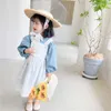 Baby Girls Princess Dress Summer Koreański Koszulki Koszulki Koronki 2 sztuk Śliczne Bawełniane Dzieci Toddlers Balowa Suknia 210615