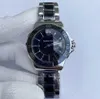 YENI Beyaz Seramik Çerçeve Kadın Saatler tam Paslanmaz çelik Kol saatleri montre de luxe reloj de lujo