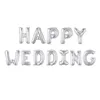 12pcsset Happy Wedding Cute Foil Helium Letters Balloon Decorations Jubileumsdekor guldfärg 16 tum9753908