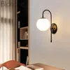 Wall Lamp Modern Glass Ball Nordic Led Light Fixtures For Home Decor Living Room Kitchen Bathroom Bedroom Gold Sconce Luminaire