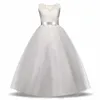 Elegante bloemenmeisje DrTeenage witte formele promjurk voor bruiloft kinderen meisjes lange jurken kinderkleding nieuwe tutu prinses