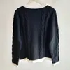 Pull pour femmes Designershigh Qualité Manteau Tricot Noir et Blanc Modes Cardigan Loisirs Mode Dames Pull Col De Luxe