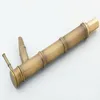 Zlew łazienkowy krany antyczne mosiężne bambusowy styl jednopasmowy dźwignia pokład montowany kran naczynia Miksel Basen Tap aan016