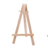 8x15cm naturlig trä mini stativ easel bröllop dekoration målning liten hållare menybräda accessoriy stand displayhållare rre12404