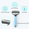 Pet Hair Shedding Comb Hair Removal Comb for Dog Cat Open Knot Knife Brush Tool Dog Flea Combs Fur Shedding Finishing Combs With OPP Bags Free DHL