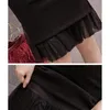 Bodycon Skirts Women Spring Autumn New Style Mesh patchwork Skirts Fashion Open Slit Slim Gray Pencil Skirt women X0428