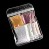 9 sacchetti di glitter brillanti per decorazioni per nail art, punte per manicure in polvere di pigmento cromato con paillettes in oro rosa da 0,2 mm