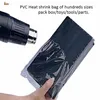 100pcs/lot 47sizes PVC Heat Shrink Wrap storage Bag Retail Seal Packing Bag Clear Plastic Polybag Gift Cosmetics Packaging Pouch 210724