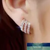 ファッションエマスルナGaya Korea Sederhana crystalスタッドイヤリングUntuk Wanita Hadiah Perhiasan Pernikahan Anting-anting