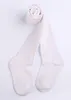 Barnflickor Panty-slangad solid färg Hög midja Pantihose Leggings för småbarnsflickor (vit/beige/rosa/grå/svart)