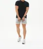 Aitonoble algodón verano transpirable ocio Fitness SET hombres manga corta baloncesto entrenamiento deportes correr gimnasio ropa