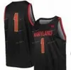 NIK1 NCAA College Maryland Basketball Jersey 23 Bruno Fernando 4 Kevin Huerter 32 Joe Smith 34 Len Bias Custom Stitched