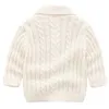 Kinderjas Knappe Jongens Breien Truien Kinderkleding Meisjes Cardigan Baby Lente Herfst Outfit Coat Kostuums 210417