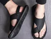 Summer Trendy Men's Sandals 2024 New Fashion Casual Beach Pinch Toe Slippers Outdoor Men Soft Non-slip Two-wear Sandals Flat Shoes