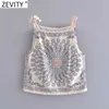 Femmes Inde Folk Position Totem Floral Print Chic Sling Camis Tank Dames Summer Bowknot Strap Vest Crop Tops LS9263 210416