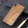 Shockproof Waterproof Phone Cases For iPhone 7 8 9 Plus X Xs 11 12 Pro Max 2021 Fashion Wooden TPU Custom LOGO Protective Back Cover Shell
