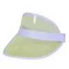 Czapki na świeżym powietrzu kobiety Summer Sports Fishing Cap Osłuszcza Słońce Podróż filmu przeciwsłoneczna Driving Baseball Transparent Plastic Puste Sun Hat