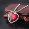 Groothandel Titanic Heart of Ocean Heart Crystal Ketting Love Forever Valentijnsdag voor Vrouw Sieraden Dames Gift 20 Stks Trinkets X0707