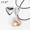 Pendentif Colliers Mode Médaillon Collier Vintage Coeur En Laiton Amour Saint Valentin Amant Cadeau Po Cadres Ouvert