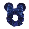 36 Colors Sequin Bow Scrunchies Headband Mouse ears Golden velvet Hair band Accessories Girls Women Large intestine Ponytail Holde8687586