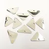 20st High Polished 16 * 22mm * 1.2mm Tjockt Rostfritt stål Charms Triangle Tag Pendant Smycken Resultat DIY