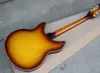 12 strängar tobak sunburst elektrisk gitarr med r tailpiece, rosewood fretboard, vit pickguard