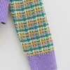 Vintage Stickade Cardigans Kvinnors Tröja Kawaii Tweed Höst Vinter Koreanska Retro Knitwear Kläder Toppar 210914